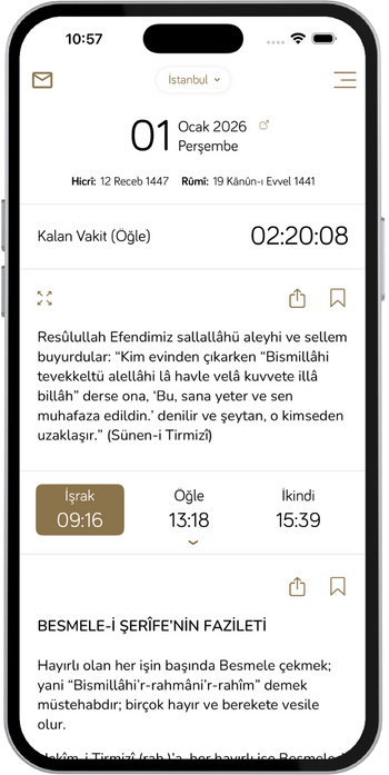 Fazilet Takvimi App 2026